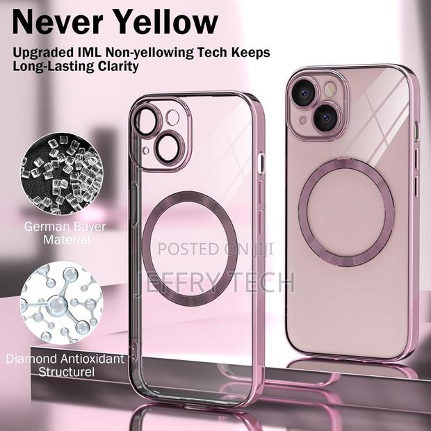 Kswous Magnetic Clear for iPhone 15 Plus Case - thumbnail 2