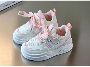 Maroon Black Pink Kids Shoes