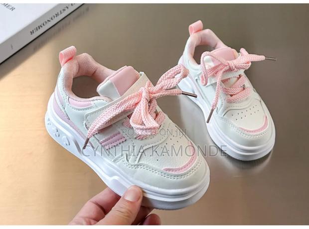 Maroon Black Pink Kids Shoes - thumbnail 3