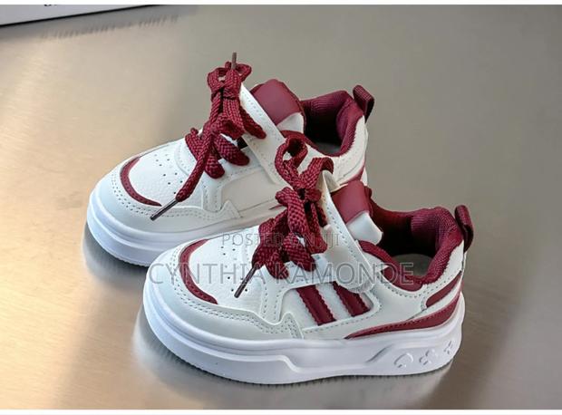 Maroon Black Pink Kids Shoes - thumbnail 5