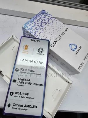New Tecno Camon 40 Pro 256 GB Black