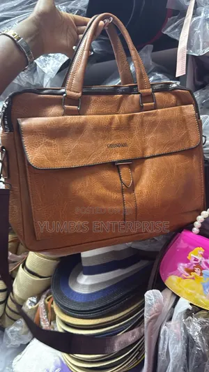 Leather Laptop Bags in Light Brown , Laptop Documents