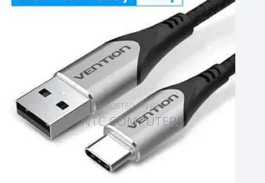 Vention Cotton Braided Usb 2.0 a Male to C Male