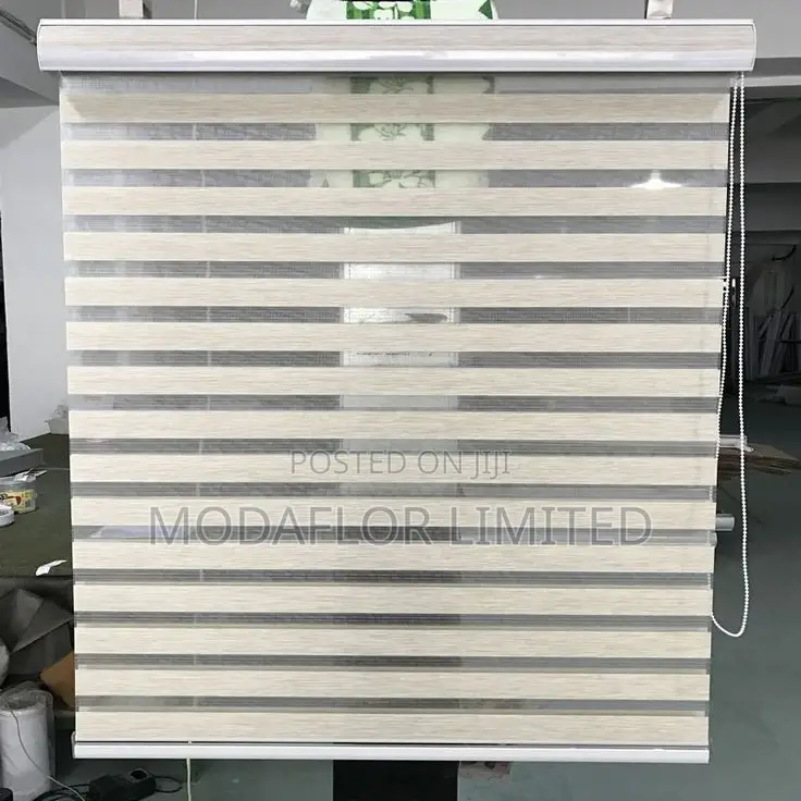 Horizontal Zebra Blinds_ Soft Fabric. Strong Impact.