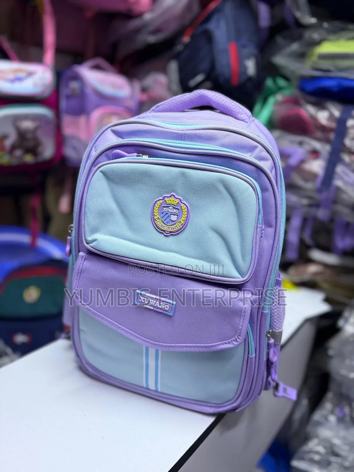 Purple Quality Kids School Bags for Grade 1,2,3,4