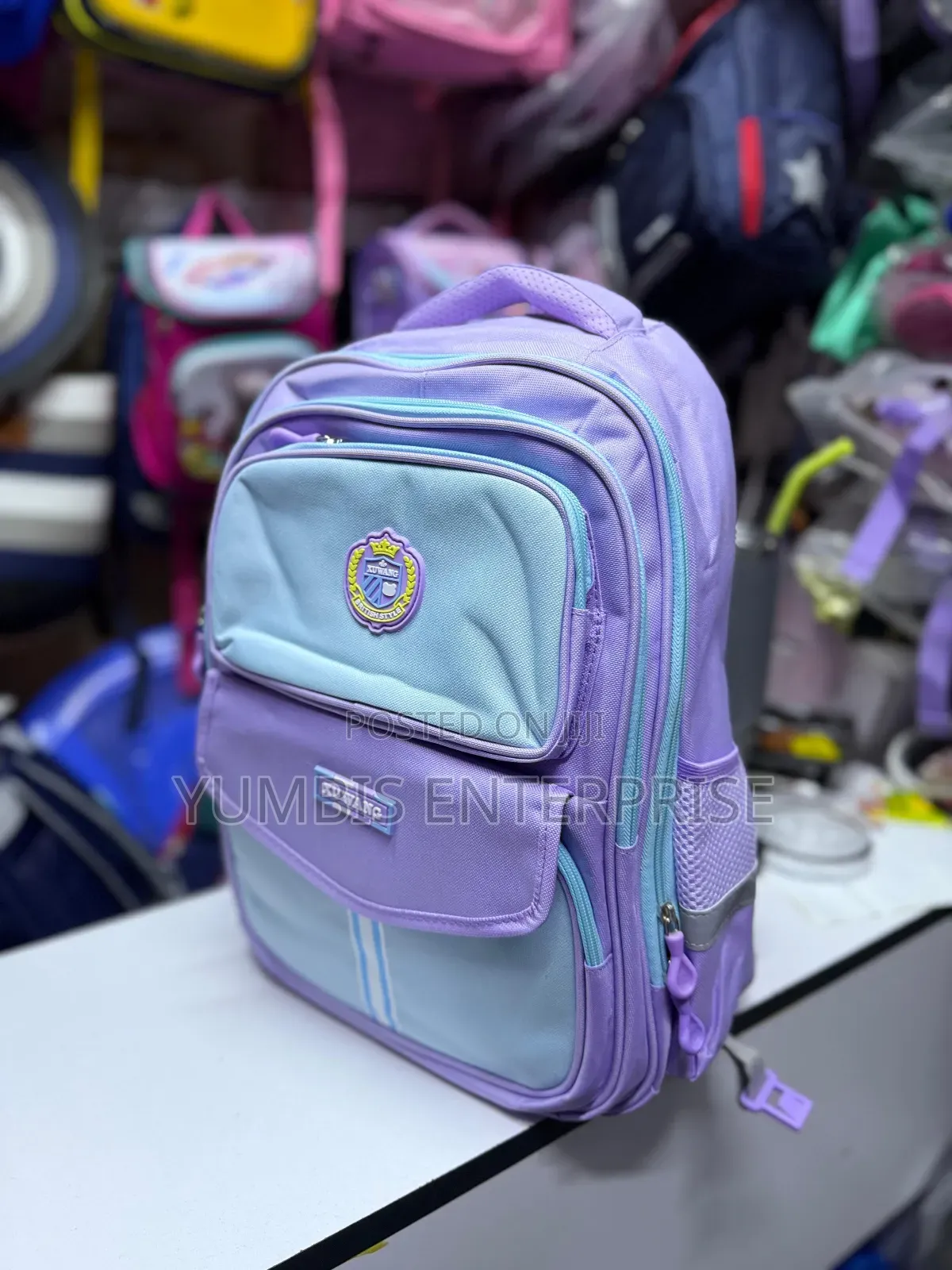 Purple Quality Kids School Bags for Grade 1,2,3,4
