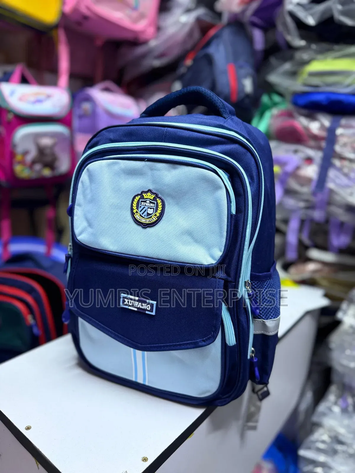 Blue Kids School Bags Quality Material for Kids in Grade 1-4