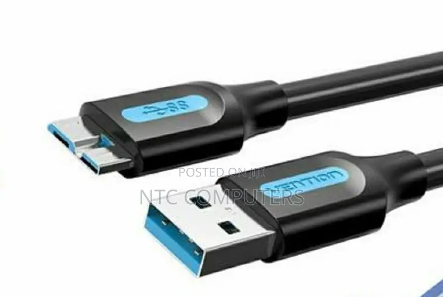 Vention Usb 2.0 a Male to Micro-B Male 3a Cable 1m Black