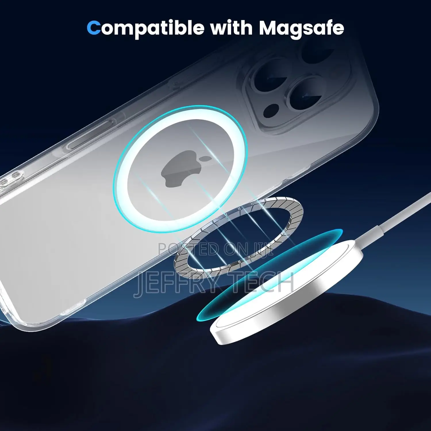 Temdan for iPhone 16 Pro Max Case Clear With Magsafe