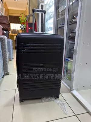 Black  Rubber Large Size Suitcas (72cm Height)Quality
