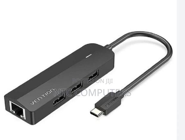 Vention Usb-C to Usb 3.0*3/Rj45/Micro-B Hub 0.15m