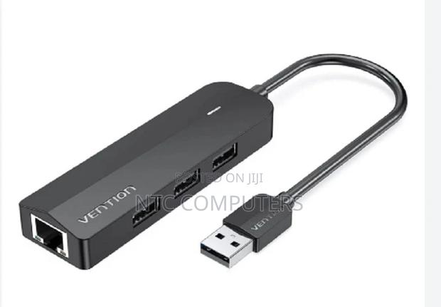Vention 3-Port Usb 2.0 Hub With 100m Ethernet Adapter 0.15