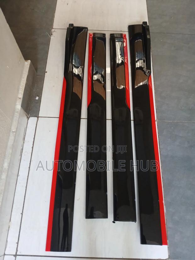 Universal Black Car Side Skirts Heavy Duty