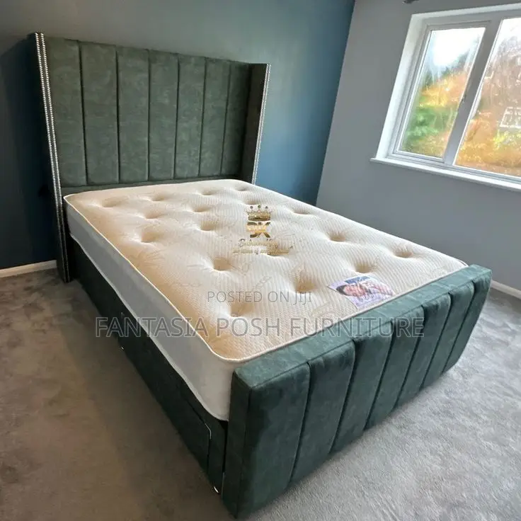 5x6 Modern High-Back Bedframe - Pay on Delivery
