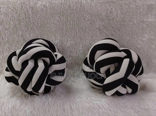 Unique Print Knot Pillow - main view