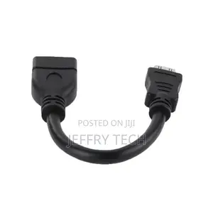 17cm Gold Plated Mini Hdmi Male to Hdmi 19 Pin Female Cable