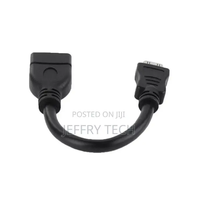 17cm Gold Plated Mini Hdmi Male to Hdmi 19 Pin Female Cable