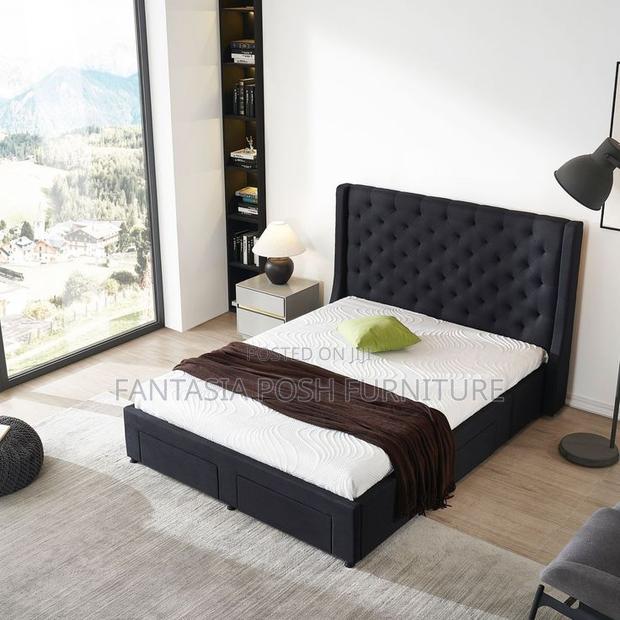 5x6 Black Fabric Bed - Pay on Delivery; Free Delivery