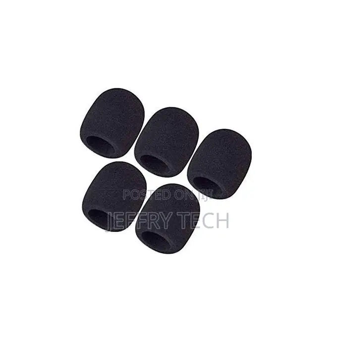 Black Microphone Sponges