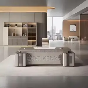 Office Desk ; 2-Meter Modern Luxury Executive L-Shaped Desk