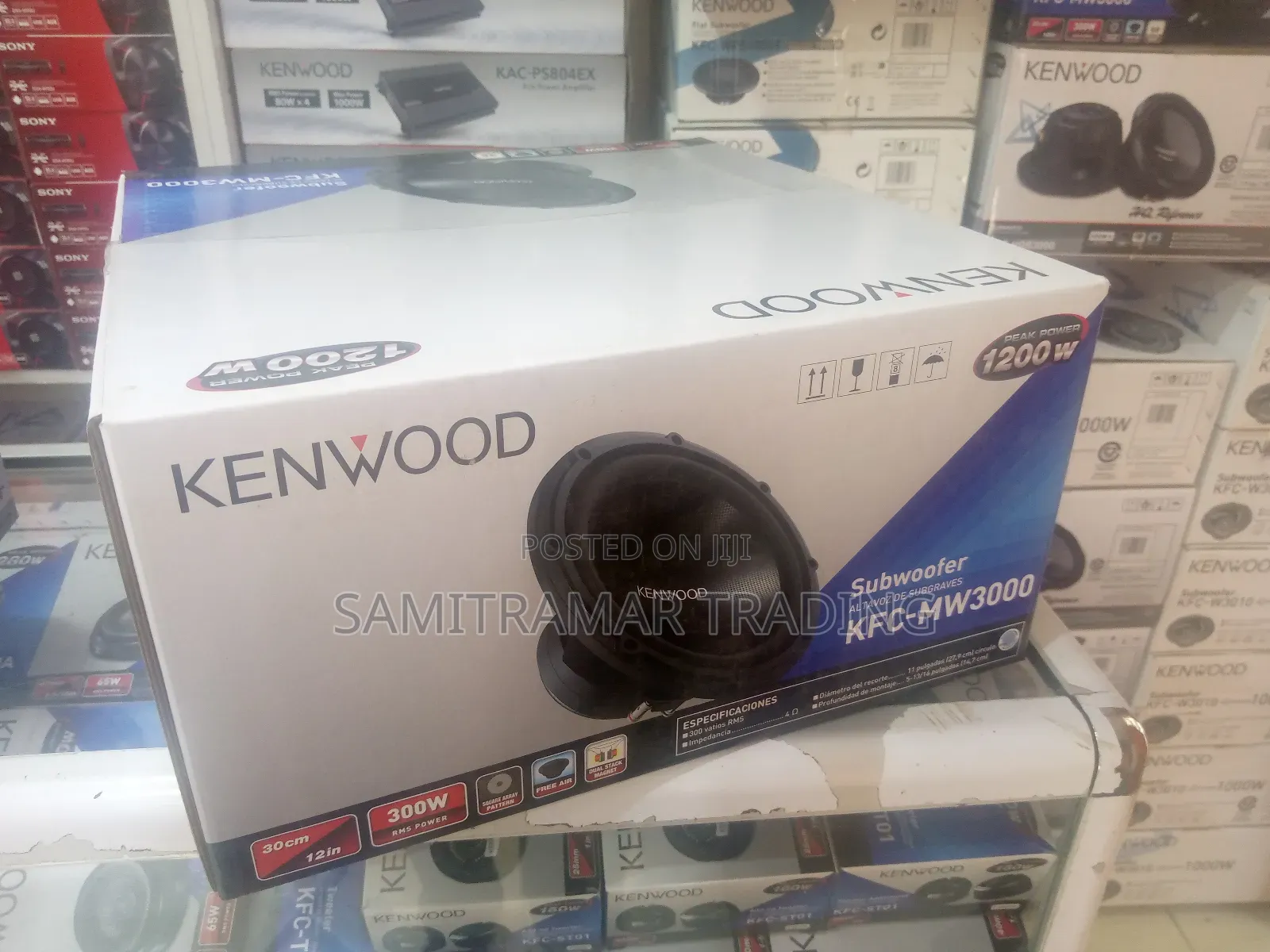KFC-Mw3000: Kenwood 12" Car Use Sub Woofer 1,200w Max