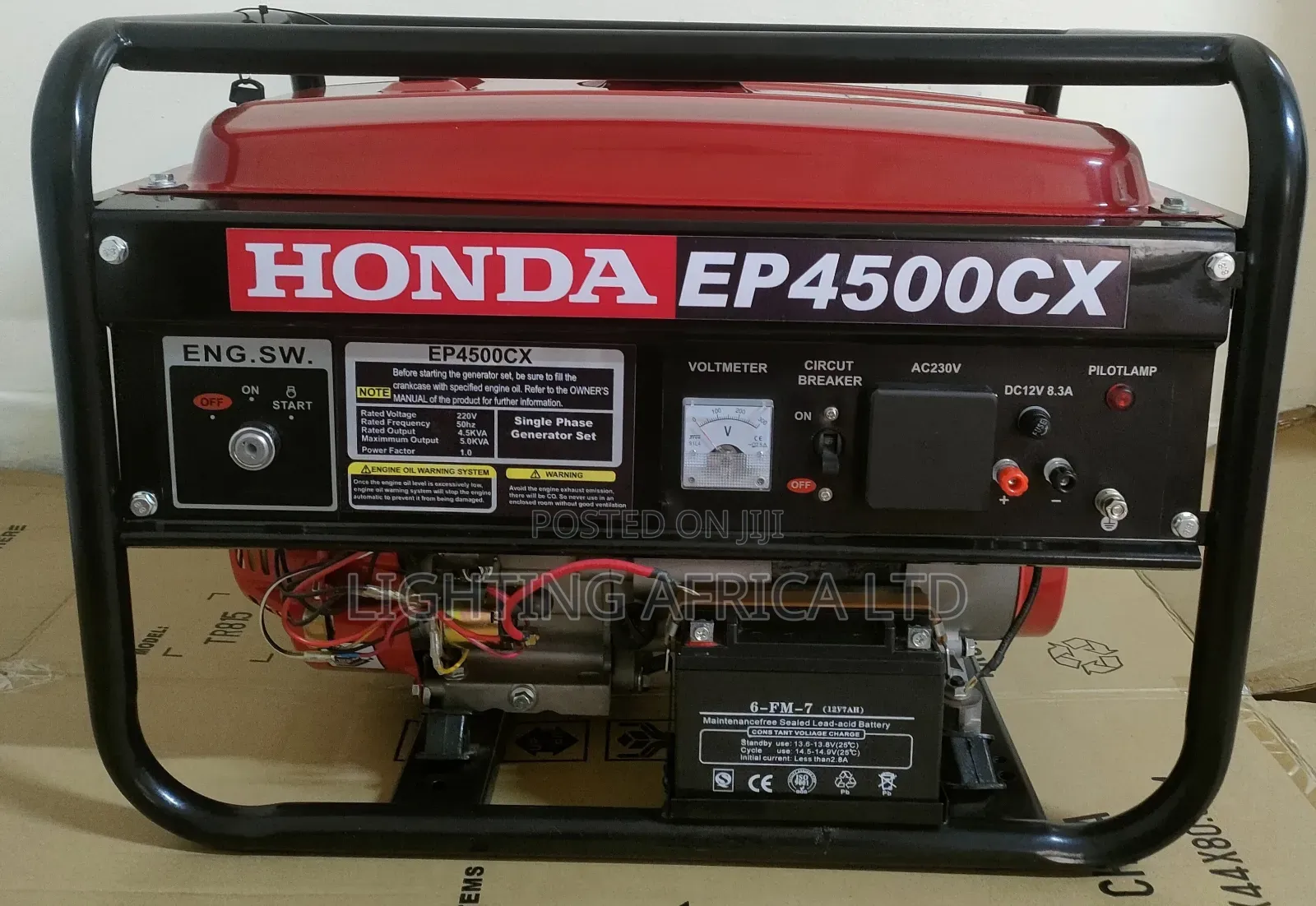 Honda Ep4500 (4.5kva) Petrol Engine