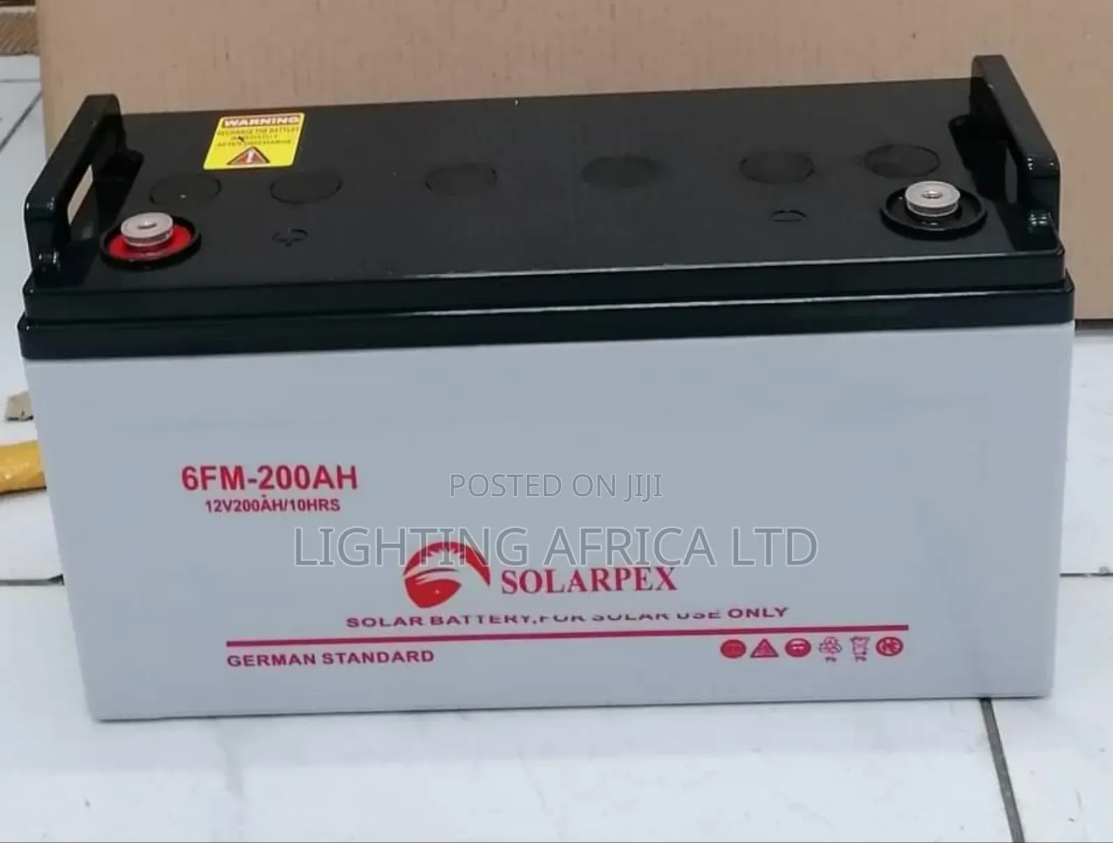 Latest Technology Gel Solarpex 200ah/10hrs Gel Solar Battery