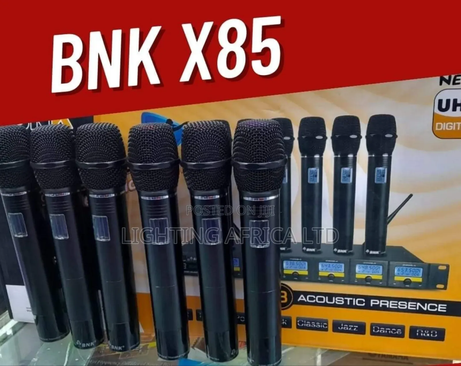 BNK X85 Wireless 6 Microphone Uhf High Frequency