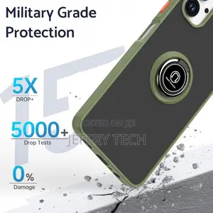 Samsung Galaxy A06 4g, Ring Holder Stand Back Bumper Cover