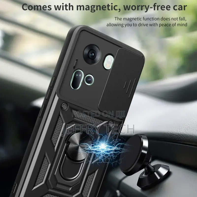 Oppo Reno 11 5g Cover Ring-Suppport Protective Sliding Lens