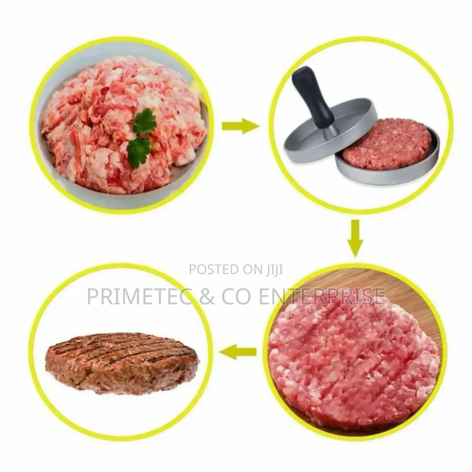 Stainless Steel Burger Press