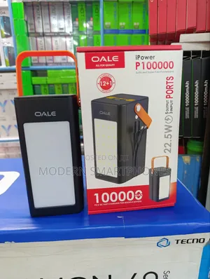 100,000mah Powerbank 22.5w Fast Charging 5 Output Oale