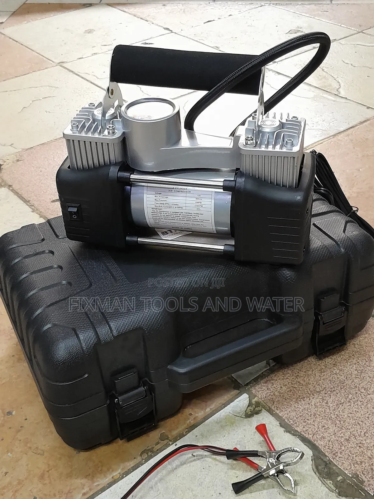 New Dc Air Compressor With Puncher Kit Set