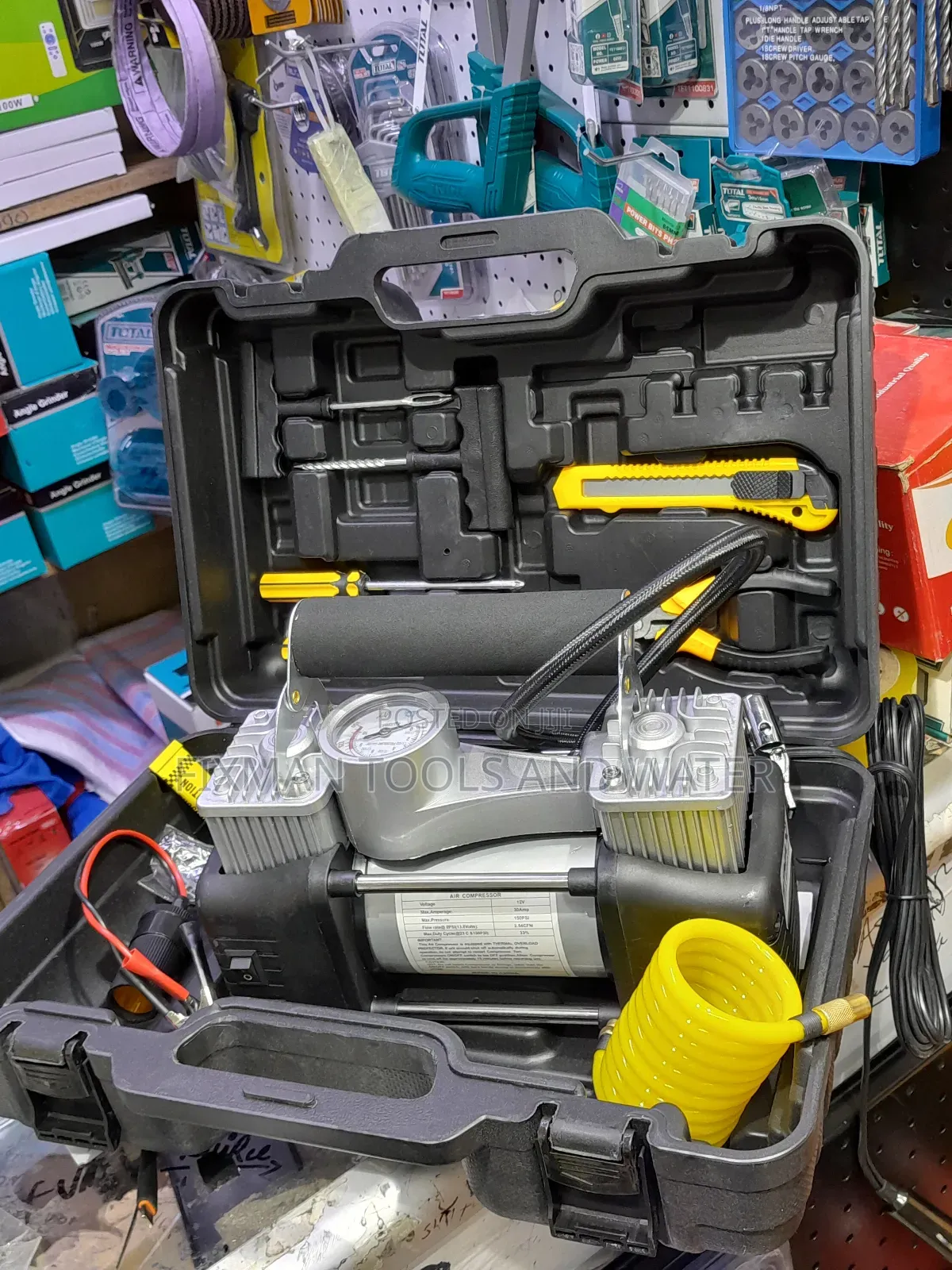 Cars Toyota Dc Air Compressor With Puncher Kit Set