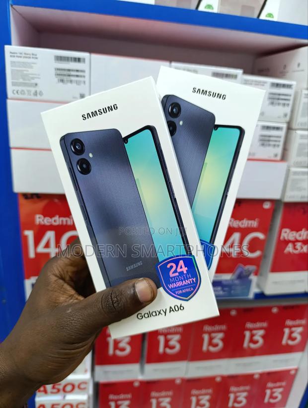 New Samsung Galaxy A06 64 GB Black - thumbnail 3