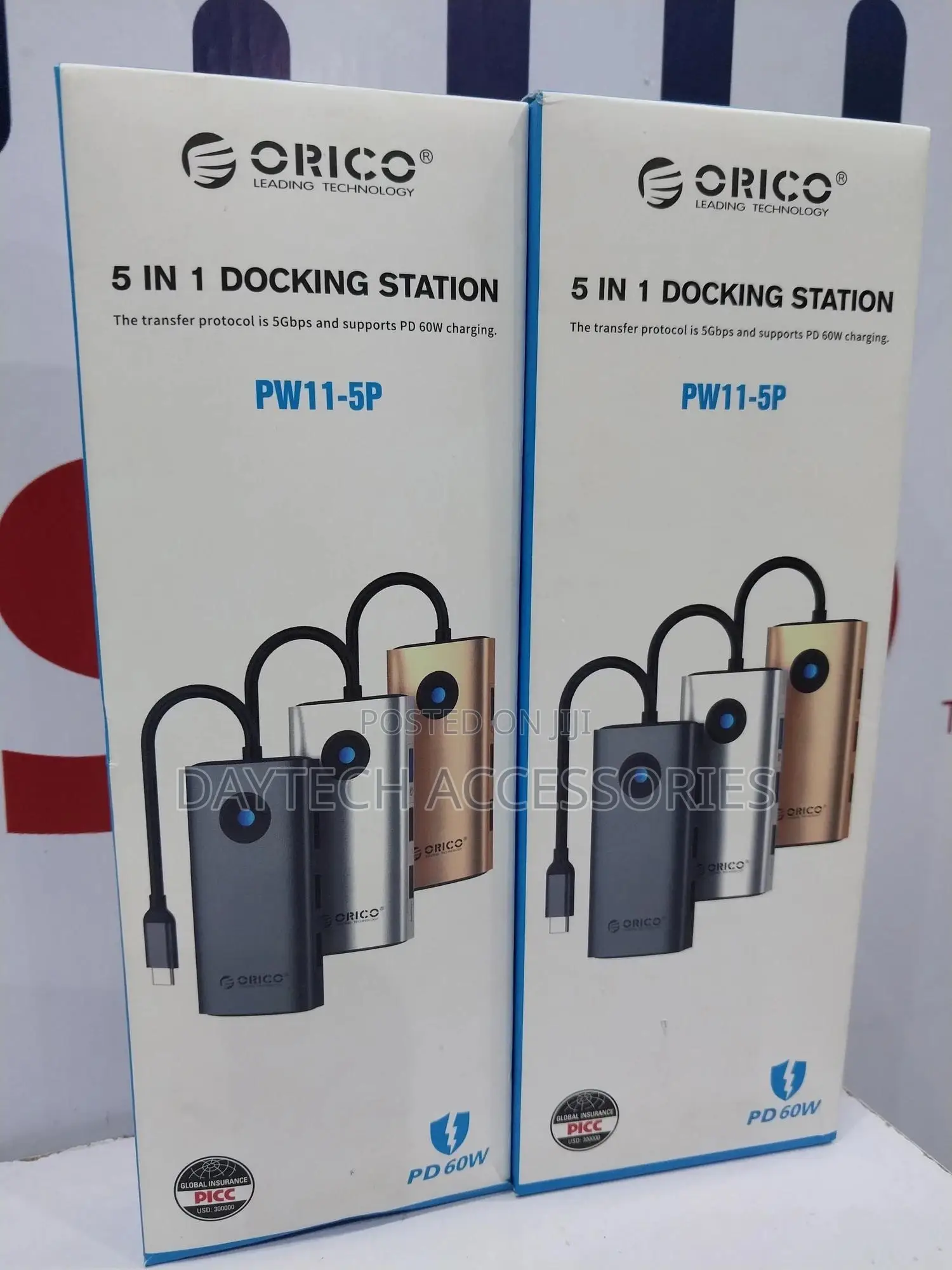 Orico Pw11-5p Type-C / Usb-C 5-in-1 5gbps Adapter Dock