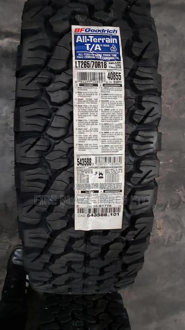 265/70r18 Bf Goodrich All-Terrain Ko2