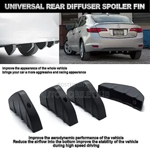 Rear Diffuser Spoiler Fin 4pcs