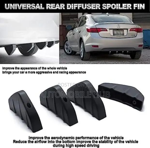 Rear Diffuser Spoiler Fin 4pcs - main view