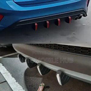Sharkfin Bumper Diffuser Spoiler 4pcs .