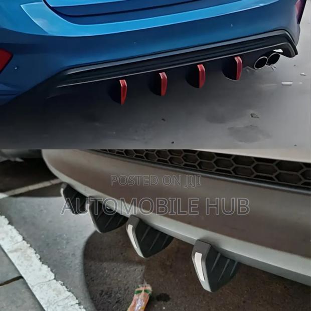 Sharkfin Bumper Diffuser Spoiler 4pcs .