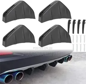 Sharkfin Bumper Diffuser Spoiler 4pcs .