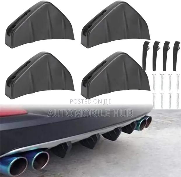 Sharkfin Bumper Diffuser Spoiler 4pcs . - thumbnail 2