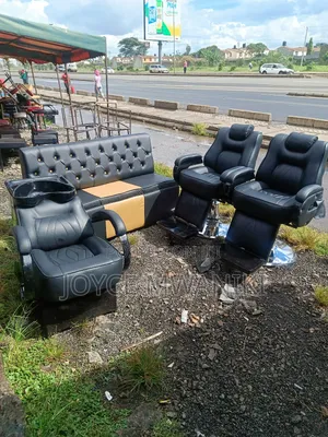 2 Hydraulic Barber Seats, Waiting and Sink Chair 