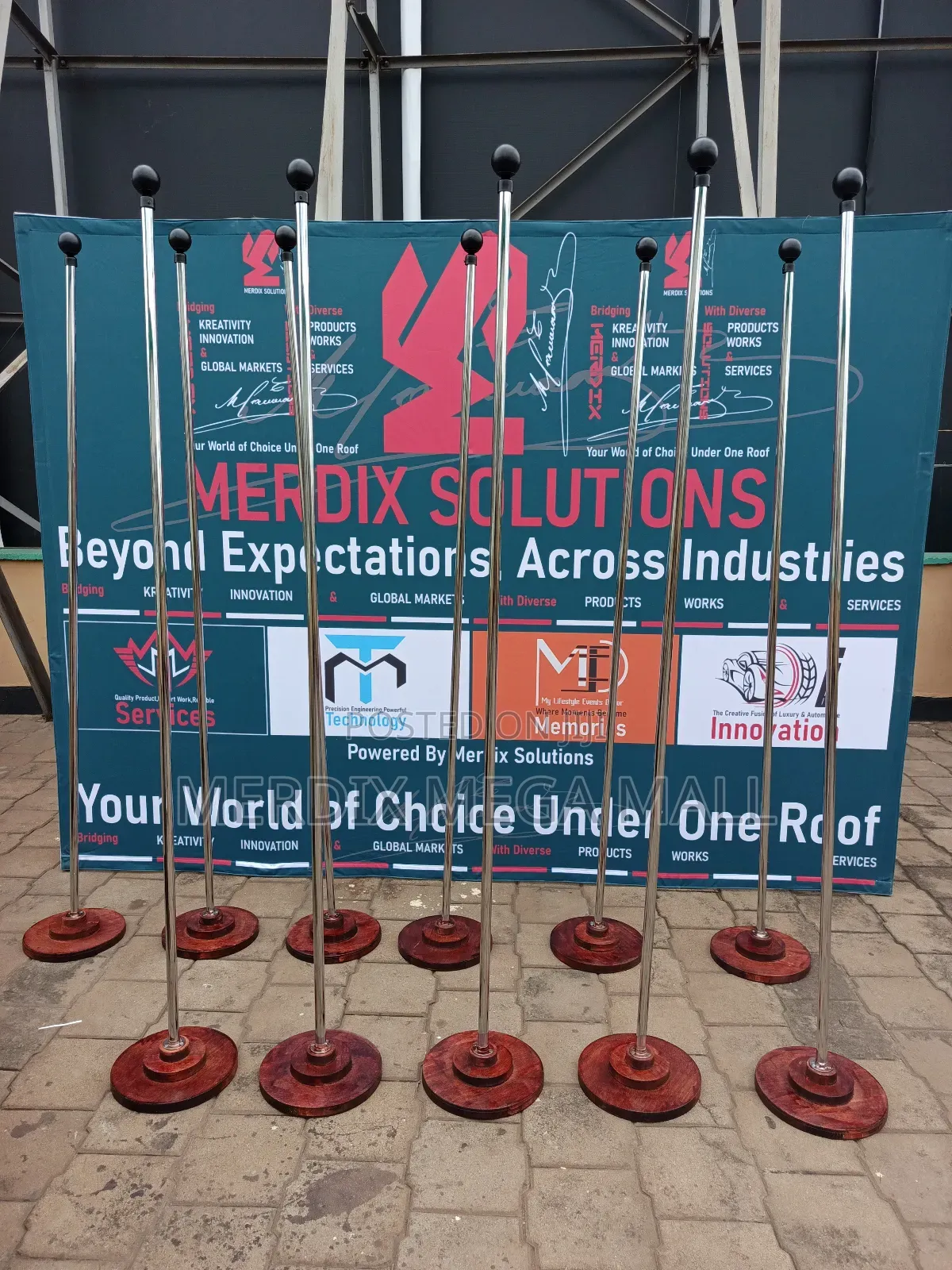 Ms001, Flag Pole, Flag Stands,Flags