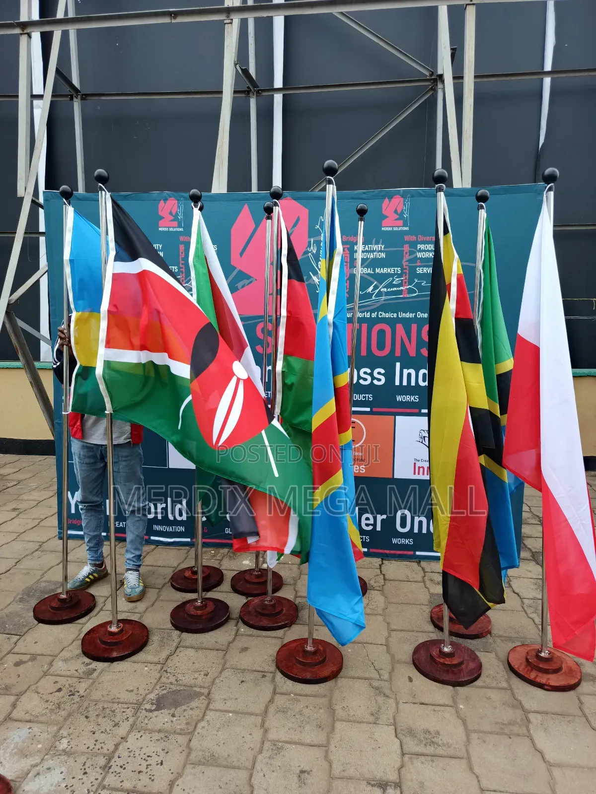 Flags + Stands, Flags, Flag Stands