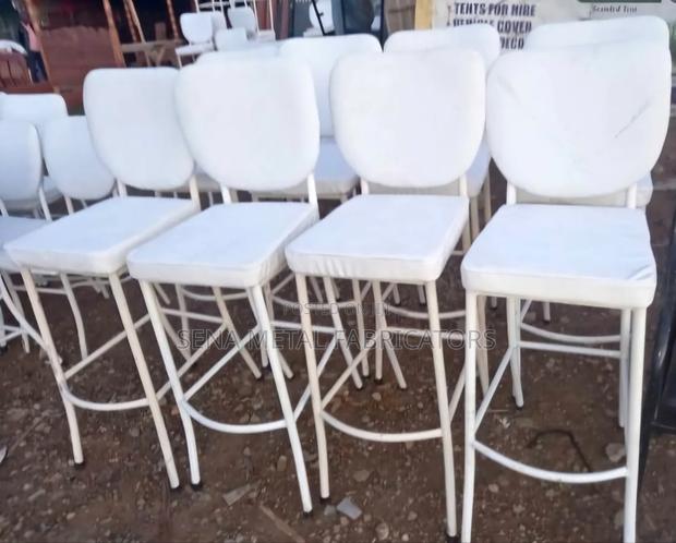 White Bar Stools or Counter High Stools.