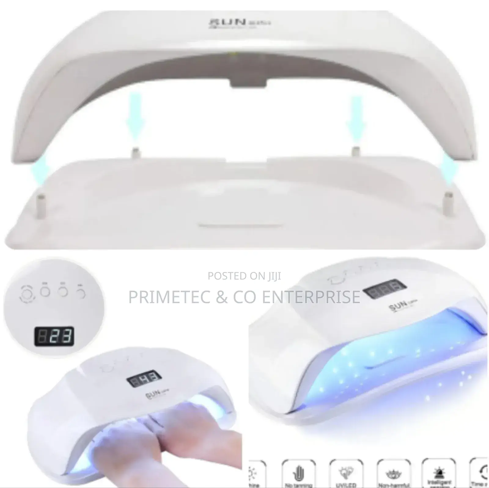 2 in 1 (Double Hands) Professional Uv/Led Nail Lamp Dryer .