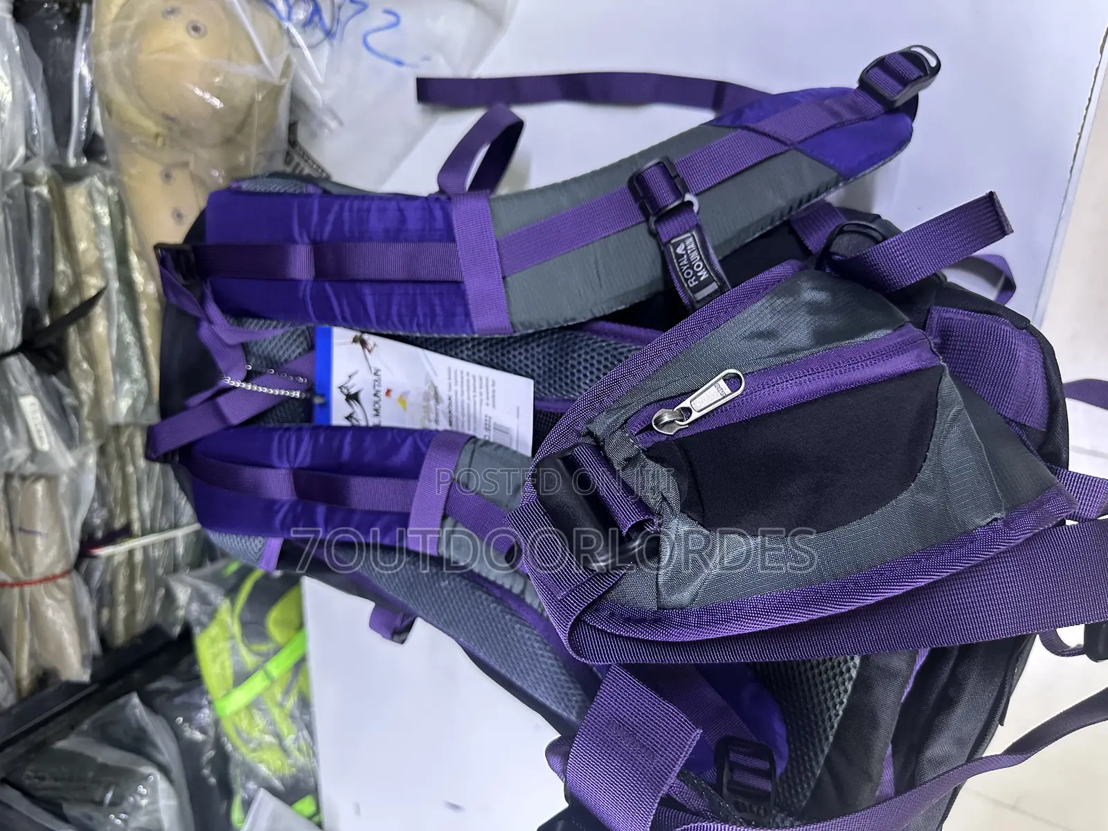 35l Hiking Bag Backpack (Purple)