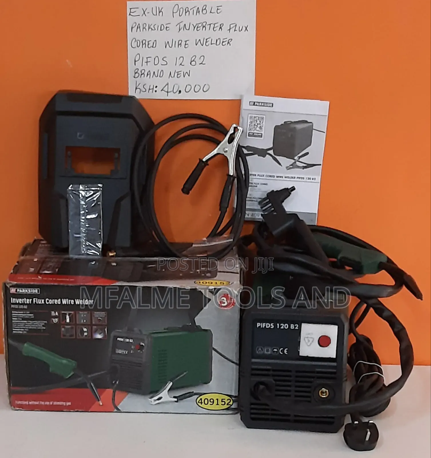 Portable Parkside Inverter Flux Cored Wire Welder.